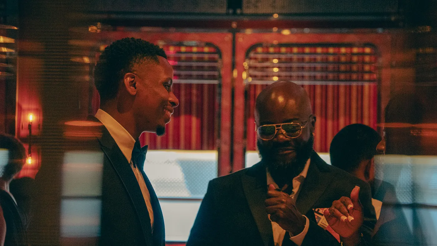 Videographer London filming a black tie gala